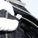 PRADA Shoulder Bag Nylon Black Silver Auth 151673-23