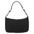 PRADA Shoulder Bag Nylon Black Silver Auth 151673-3