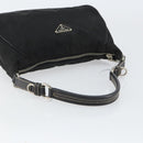 PRADA Shoulder Bag Nylon Black Silver Auth 151673-7
