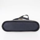 Christian Dior Hand Bag Leather Navy Gold Auth 151674-9