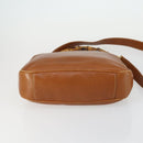 GUCCI Bamboo Shoulder Bag Leather 2way Brown Gold 001 0166 1638 Auth 151675-11