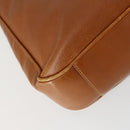 GUCCI Bamboo Shoulder Bag Leather 2way Brown Gold 001 0166 1638 Auth 151675-15