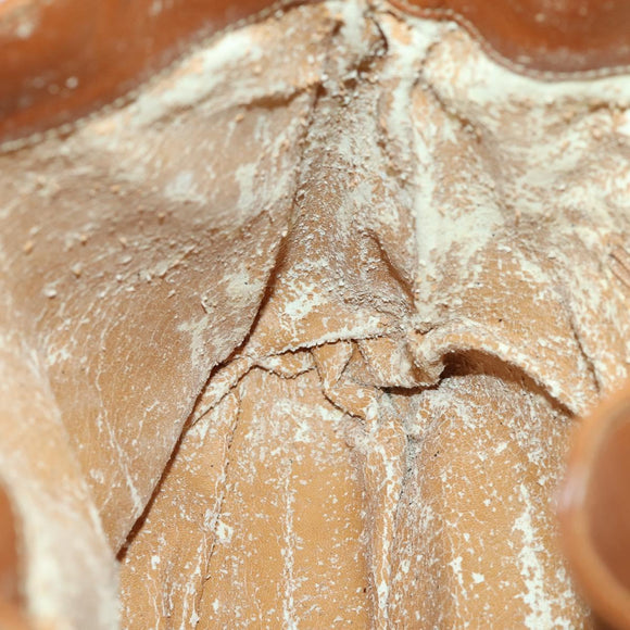 GUCCI Bamboo Shoulder Bag Leather 2way Brown Gold 001 0166 1638 Auth 151675