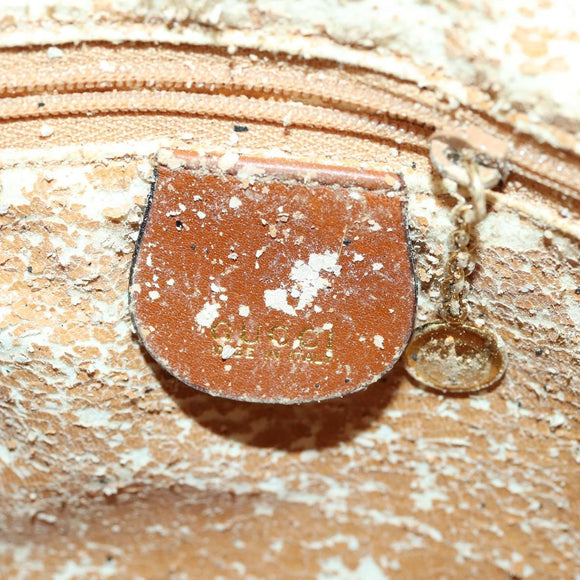 GUCCI Bamboo Shoulder Bag Leather 2way Brown Gold 001 0166 1638 Auth 151675