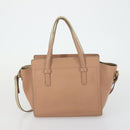 Salvatore Ferragamo Tote Bag Leather 3 Set White Pink black Auth 151677-18