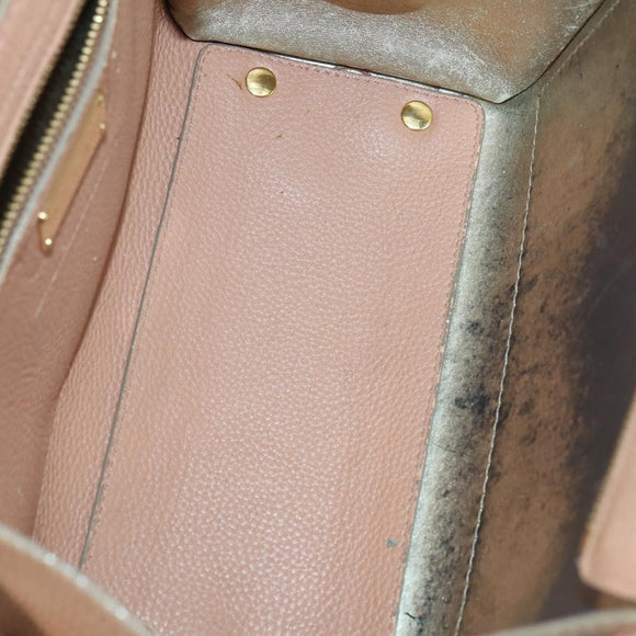 Salvatore Ferragamo Tote Bag Leather 3 Set White Pink black Auth 151677