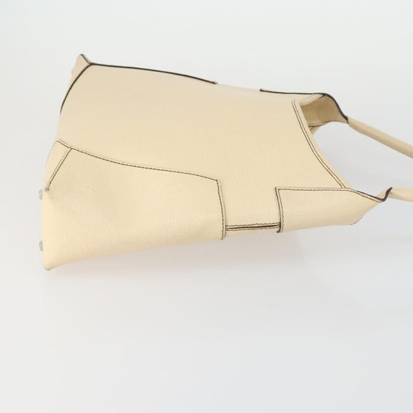 Salvatore Ferragamo Tote Bag Leather 3 Set White Pink black Auth 151677