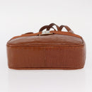 Salvatore Ferragamo Vala Hand Bag Leather 2way Brown Gold Auth 151678-11