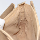 GUCCI GG Supreme Hand Bag PVC Beige Gold 116 02 080 Auth 151679-20