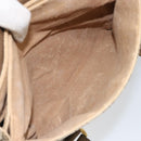 GUCCI GG Supreme Hand Bag PVC Beige Gold 116 02 080 Auth 151679-25