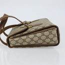 GUCCI GG Supreme Hand Bag PVC Beige Gold 116 02 080 Auth 151679-4