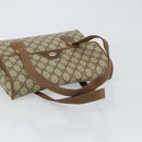 GUCCI GG Supreme Hand Bag PVC Beige Gold 116 02 080 Auth 151679-7