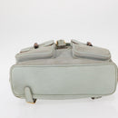 GUCCI Bamboo Backpack Suede Light Blue Gold 003 2058 0016 Auth 151681-13