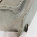 GUCCI Bamboo Backpack Suede Light Blue Gold 003 2058 0016 Auth 151681-14