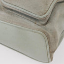 GUCCI Bamboo Backpack Suede Light Blue Gold 003 2058 0016 Auth 151681-15