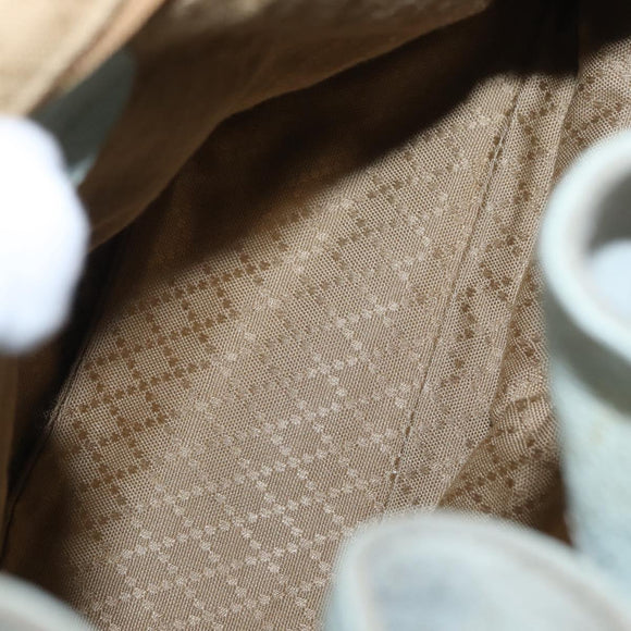 GUCCI Bamboo Backpack Suede Light Blue Gold 003 2058 0016 Auth 151681