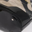 Salvatore Ferragamo Tote Bag Vinyl Clear Silver Auth 151685-14