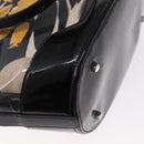 Salvatore Ferragamo Tote Bag Vinyl Clear Silver Auth 151685-15