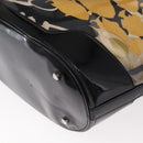 Salvatore Ferragamo Tote Bag Vinyl Clear Silver Auth 151685-16