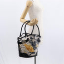 Salvatore Ferragamo Tote Bag Vinyl Clear Silver Auth 151685-20