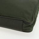 PRADA Tote Bag Nylon Green Silver Auth 151686-15