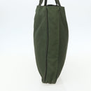 PRADA Tote Bag Nylon Green Silver Auth 151686-4