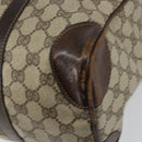 GUCCI GG Supreme Web Sherry Line Boston Bag PVC Beige Red Auth 151688-12