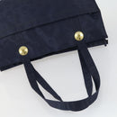 MCM Logogram Vicetos Tote Bag PVC 2 Set Brown Navy Auth 151690-5