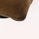 LOEWE Anagram Shoulder Bag Suede Beige Gold Auth 151693-15