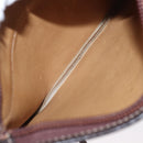 LOEWE Anagram Shoulder Bag Suede Beige Gold Auth 151693-12