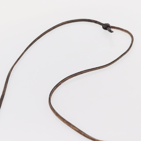 LOEWE Anagram Shoulder Bag Suede Beige Gold Auth 151693