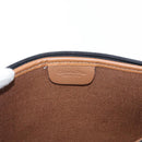 Christian Dior Honeycomb Canvas Clutch Bag PVC Black Gold Auth 151696-14