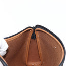 Christian Dior Honeycomb Canvas Clutch Bag PVC Black Gold Auth 151696-16