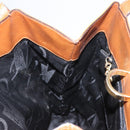 Salvatore Ferragamo Shoulder Bag Canvas Brown Gold Auth 151697-18