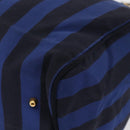 VALENTINO Shoulder Bag Canvas 2way Blue Gold Auth 151699-15