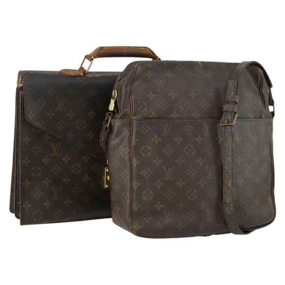 LOUIS VUITTON Monogram Shoulder Bag 2 Set LV Auth 151700
