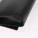 Salvatore Ferragamo Chain Shoulder Bag Leather Black Gold Auth 151702-15