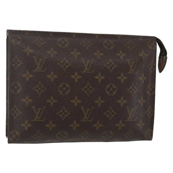 LOUIS VUITTON Monogram Poche Toilette 26 Pouch M47542 LV Auth 151703
