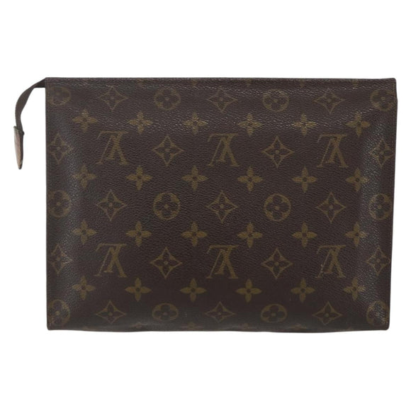 LOUIS VUITTON Monogram Poche Toilette 26 Pouch M47542 LV Auth 151703
