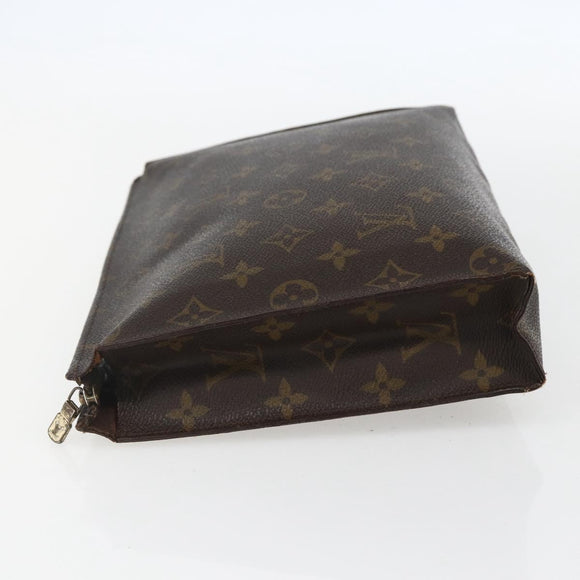 LOUIS VUITTON Monogram Poche Toilette 26 Pouch M47542 LV Auth 151703
