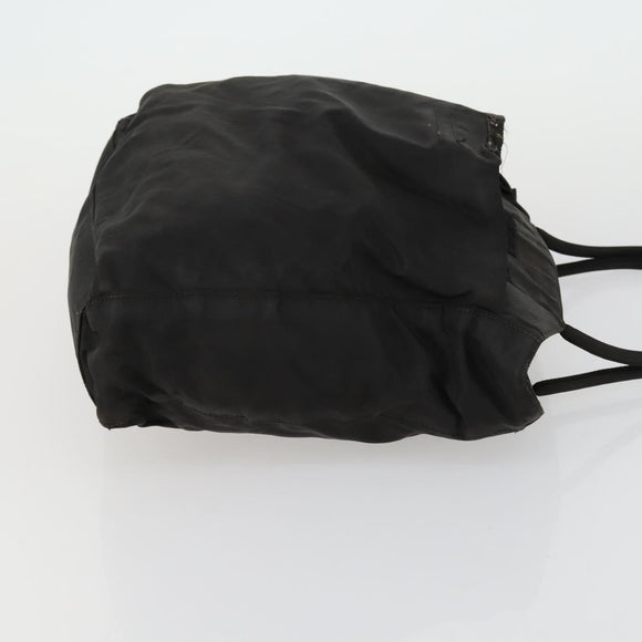PRADA Tote Bag Nylon 3 Set Black Khaki Auth 151704