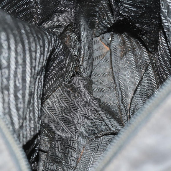 PRADA Tote Bag Nylon 3 Set Black Khaki Auth 151704