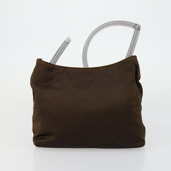 PRADA Tote Bag Nylon 3 Set Black Khaki Auth 151704