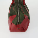 PRADA Tote Bag Nylon 3 Set Black Khaki Auth 151704-4