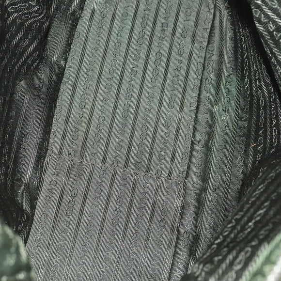 PRADA Tote Bag Nylon 3 Set Black Khaki Auth 151704