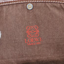 LOEWE Anagram Shoulder Bag Leather Beige Gold Auth 151706-10