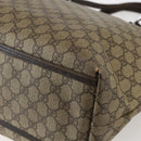 GUCCI GG Supreme Tote Bag PVC Beige Silver 108832 Auth 151708-15