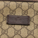 GUCCI GG Supreme Tote Bag PVC Beige Silver 108832 Auth 151708-17