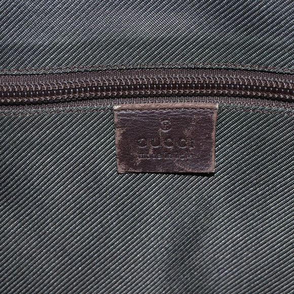 GUCCI GG Supreme Tote Bag PVC Beige Silver 108832 Auth 151708