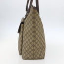 GUCCI GG Supreme Tote Bag PVC Beige Silver 108832 Auth 151708-4